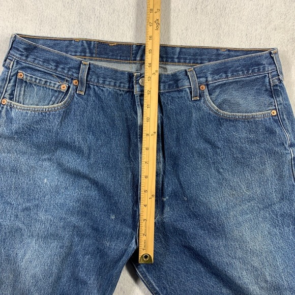 VTG 90s Levi's 501XX Jeans Mens 44x32 Fit 38x30 Button Fly Original Fit Made USA - Picture 9 of 12